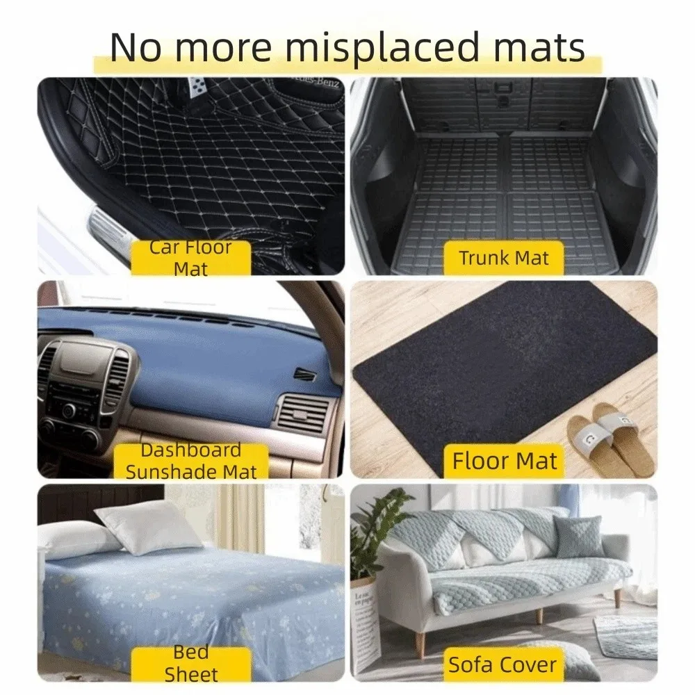 Sticky Backing Adhesive Fastener Patch Thin Hidden Design Reliable Adhesive Dashboard Pad Tape Peel And Paste Cuttable Size