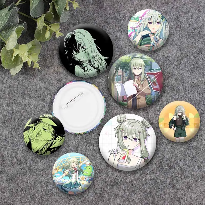 Wonderlands×Showtime Kusanagi Nene Button Brooch Cartoon Game Cosplay Badge Handmade Cute Lapel Pins Backpack Accessories Gifts