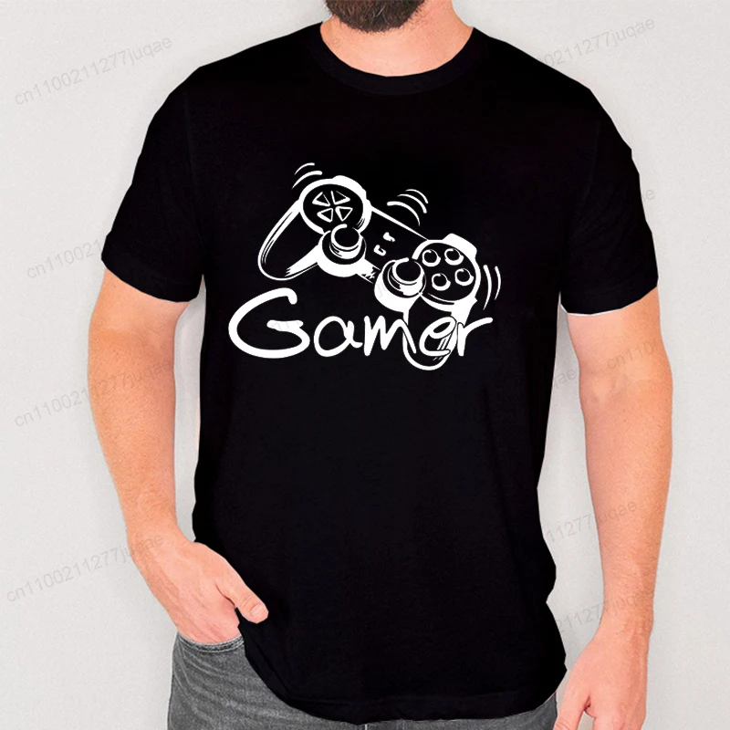 Men's Video Games Printed T-shirt Harajuku Streetwear Classic Tee Shirts for Men Women Casual Shirt Gamer Controller Tops Wear