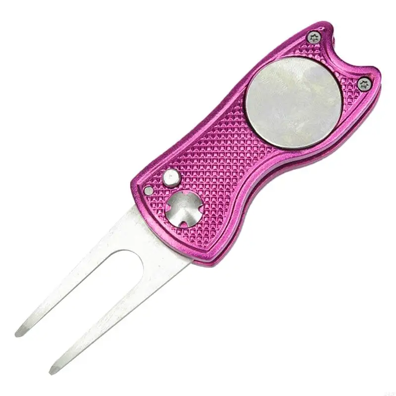 242F Golf Ball Marker Tool with for Pop Up Button Golf Training Golf Divot Repair Tool Clea