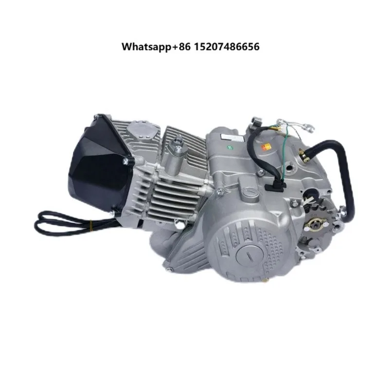 New 190cc 4-Stroke Complete Motorcycle Engine Assembly with Electric/Kick Start Single Cylinder CDI Ignition