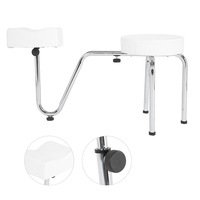 New Adjustable Foot Stool White Adjustable PU Leather Tattoo Leg Arm Rest Pad Pedicure Foot Stool Chair Pedicure Foot Chair