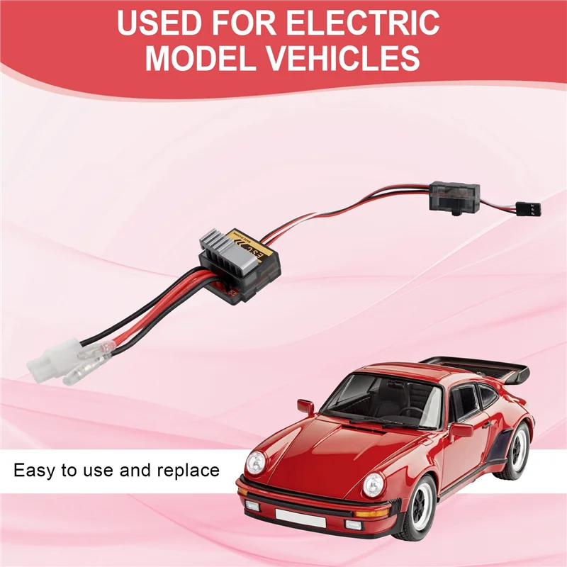 

Well Made-RC 320A ESC Brushed Electric Speed Controller Brush ESC For RC Car Truck Boat