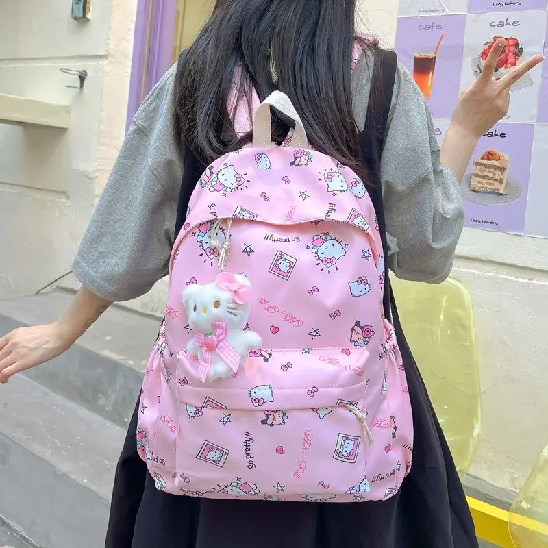 

hello kitty's японский рюкзак для девочек Sanrio модный школьный рюкзак для студентов новый стиль легкий рюкзак для кампуса младших классов средней школы