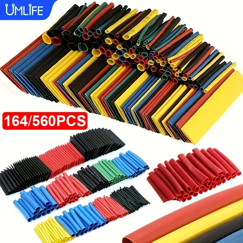 164/328 heat shrinkable tubes Color electrical low voltage heat shrinkable tube Insulation set Heat shrinkable tube