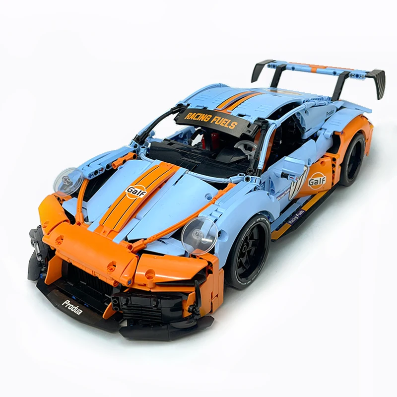 Classic MOC 66624 Technical Compatible 42056 Super Sports Car Racing Model Building Blocks Bricks Puzzle DIY Toy Chrismas Gifts