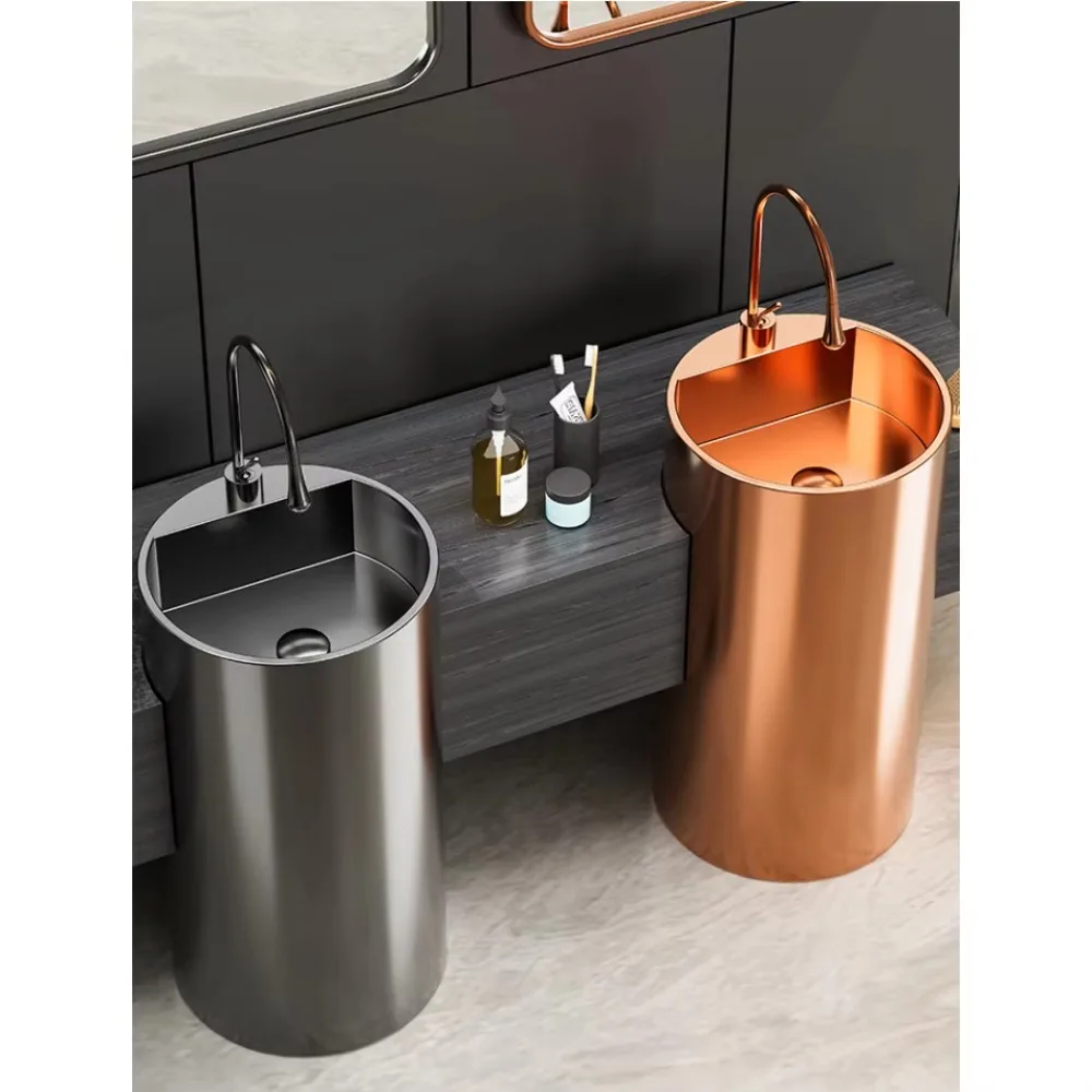 

New Design Washbasin Bathroom Vanity with Light Emitting Diode Square Lighting Hotel Bathroom Vanity with Sink