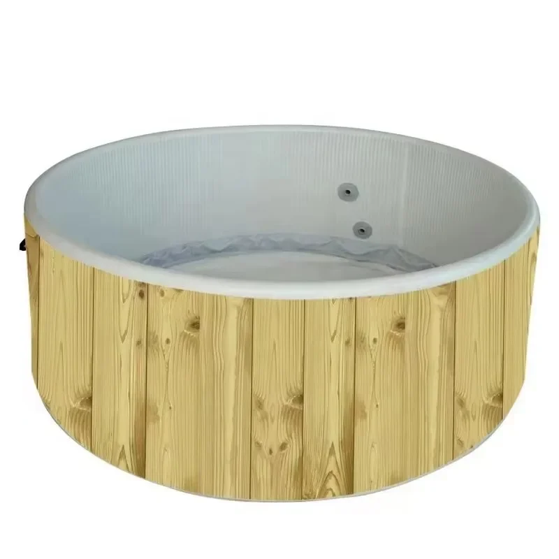 Round Shape Garden Spa Tub With Cover 4-6 People Swimming Spa Pool