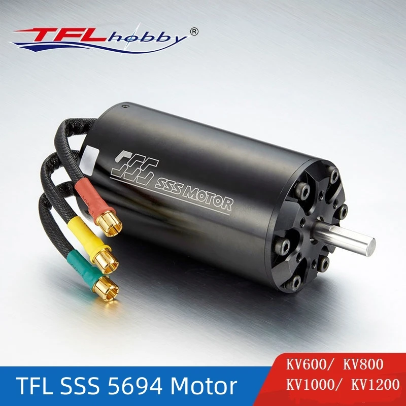 TFL SSS 5694 KV600/ KV800/ KV1000 /KV1200 6P Series Brushless Inner Rotor Motor w/o water cooling for Electric RC Model Boat