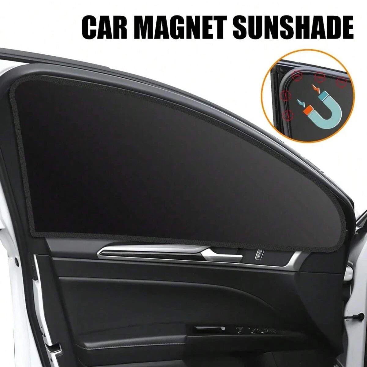 Magnetic curtain protectors, side window sunshades, UV protection, suitable for most models, universal in all seasons