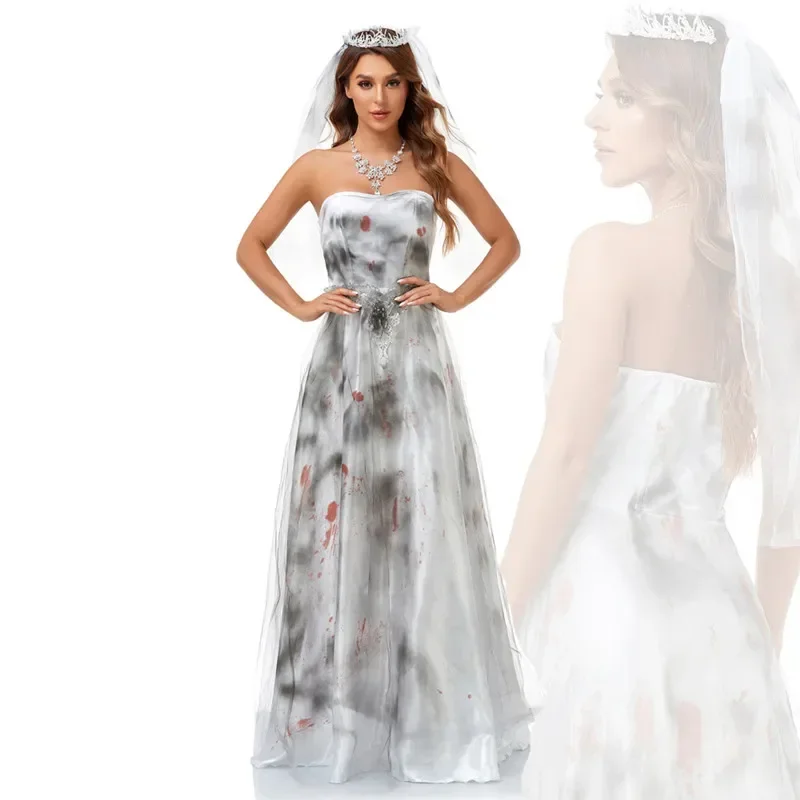 

Halloween Cosplay Ghost Bride Horror Vampire Masquerade Costume