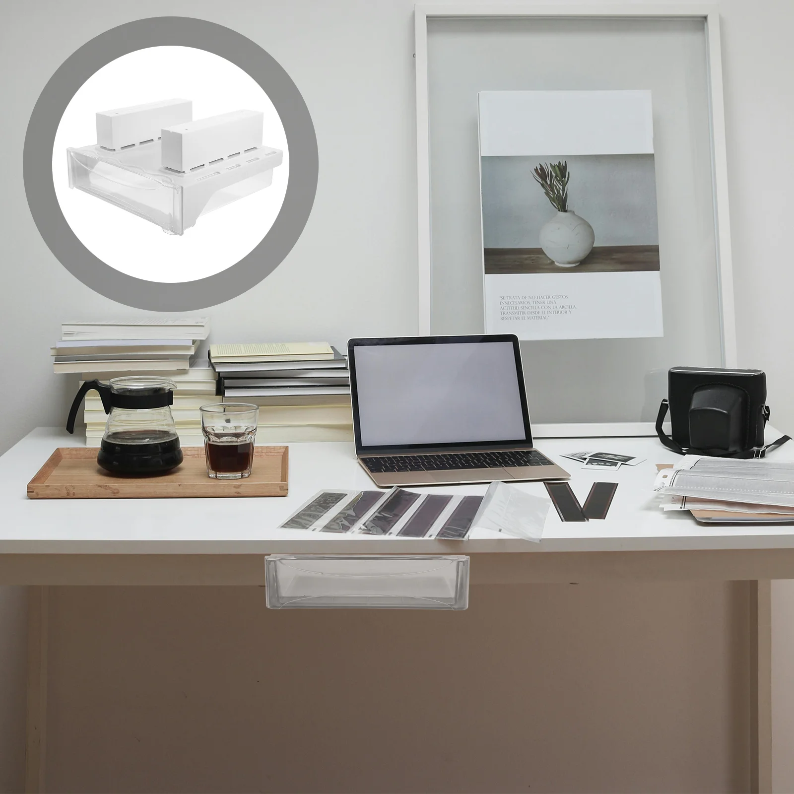 منظم تخزين مكتبي ذو سعة كبيرة وخالي من الأظافر وخالي من الأظافر لأدوات القرطاسية ومستحضرات التجميل