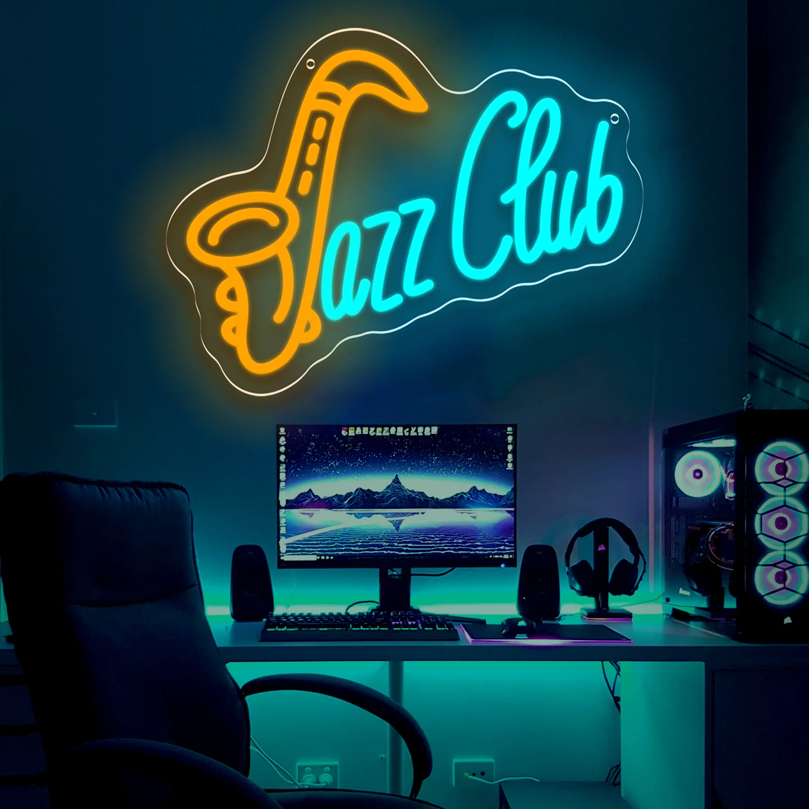 ジャズクラブ LED ネオンサイン サックス ネオンライト - Musical Instrument Image のレビューと価格