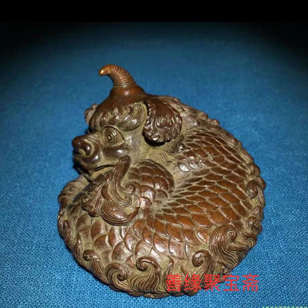 

Pulp unicorn pixiu imitation copper paperweight unicorn unicorn handle piece craft tabletop