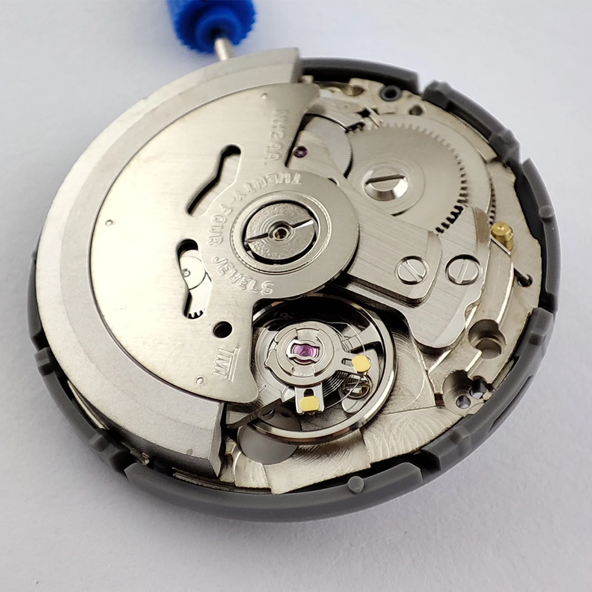 GMT NH34 기계식 무브먼트 블랙 데이트휠 크라운 3.0/3.8 수정 NH34A 자동 메커니즘 24시간 바늘