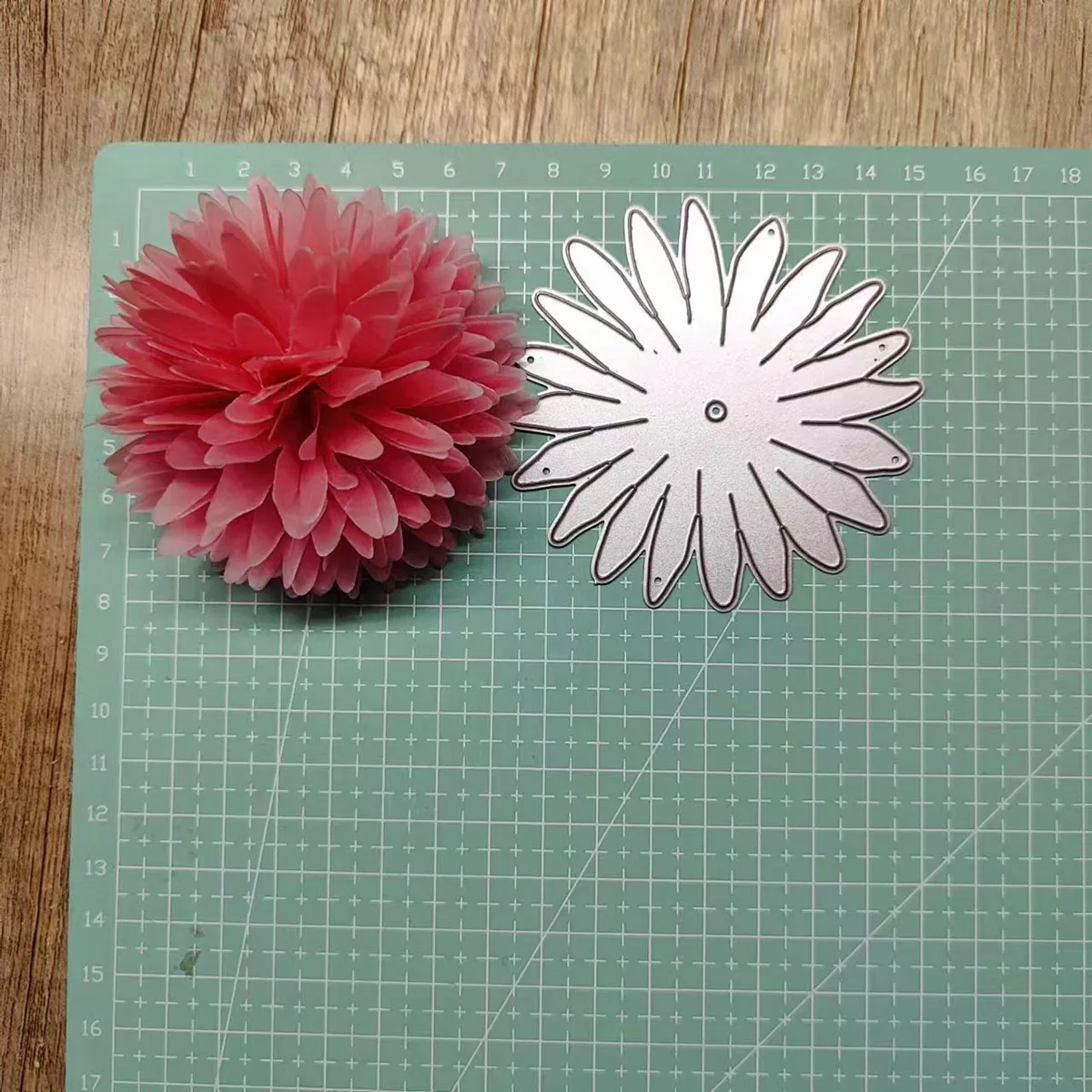 3D Rose Flower Floral Cutting die template card making Craft Dec Party bukiet kwiatów Diy Paper flower Metal die Mold