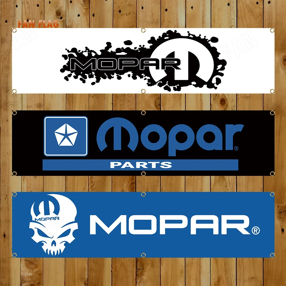 60x240cm Mopars Auto Parts Banner Flag Polyester Printed Garage or Outdoor Decoration Tapestry