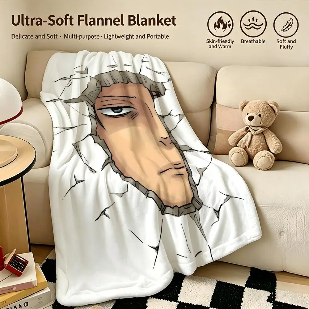 anime A-Attack on Titan-n Throw Warm Soft Flannel Blanket, Multi-use for Sofa Bed Camping Travel Nap