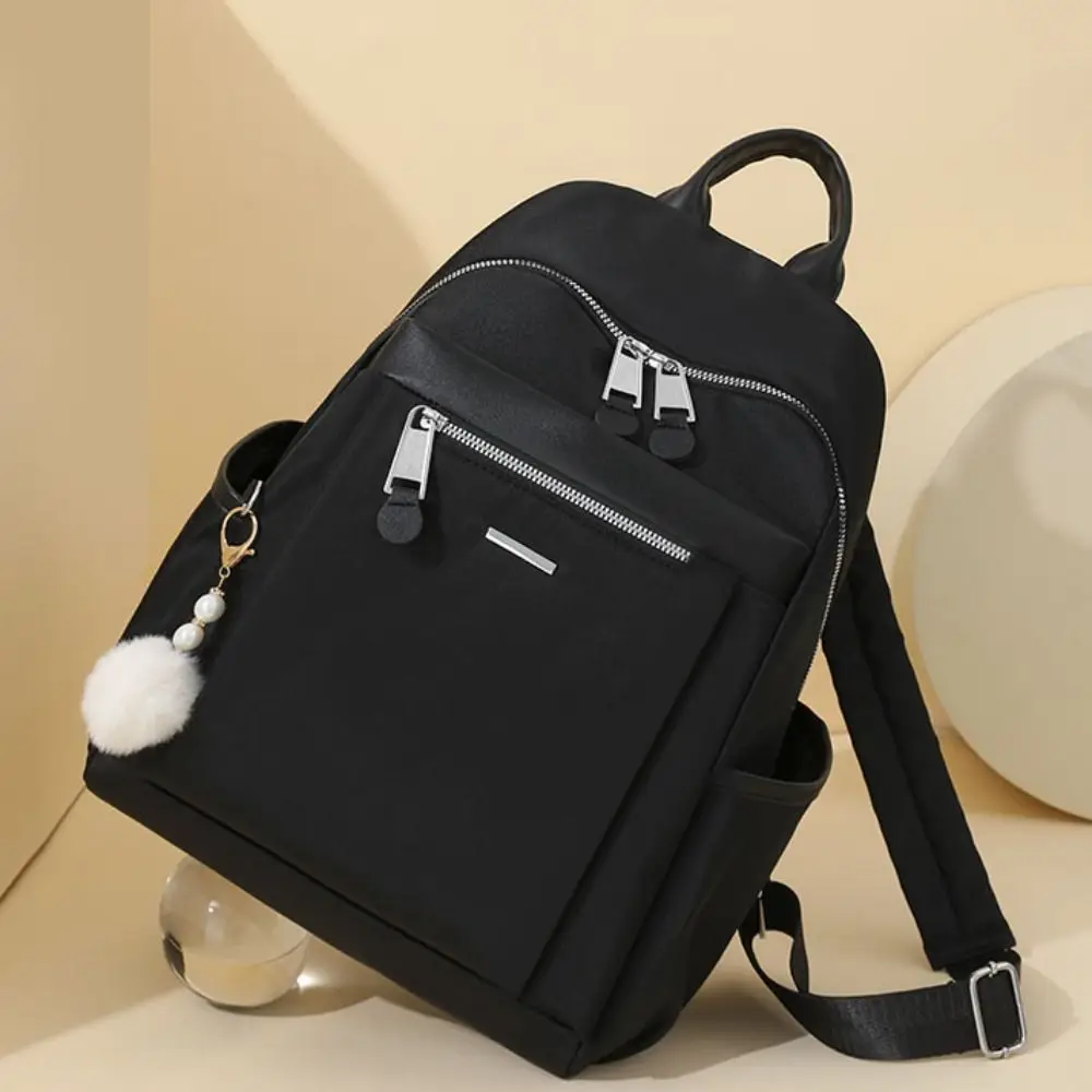 

Waterproof Nylon Shoulder Bag Large Capacity Travel Girl's Retro Backpack Simple New Design College Students School Bags Travel