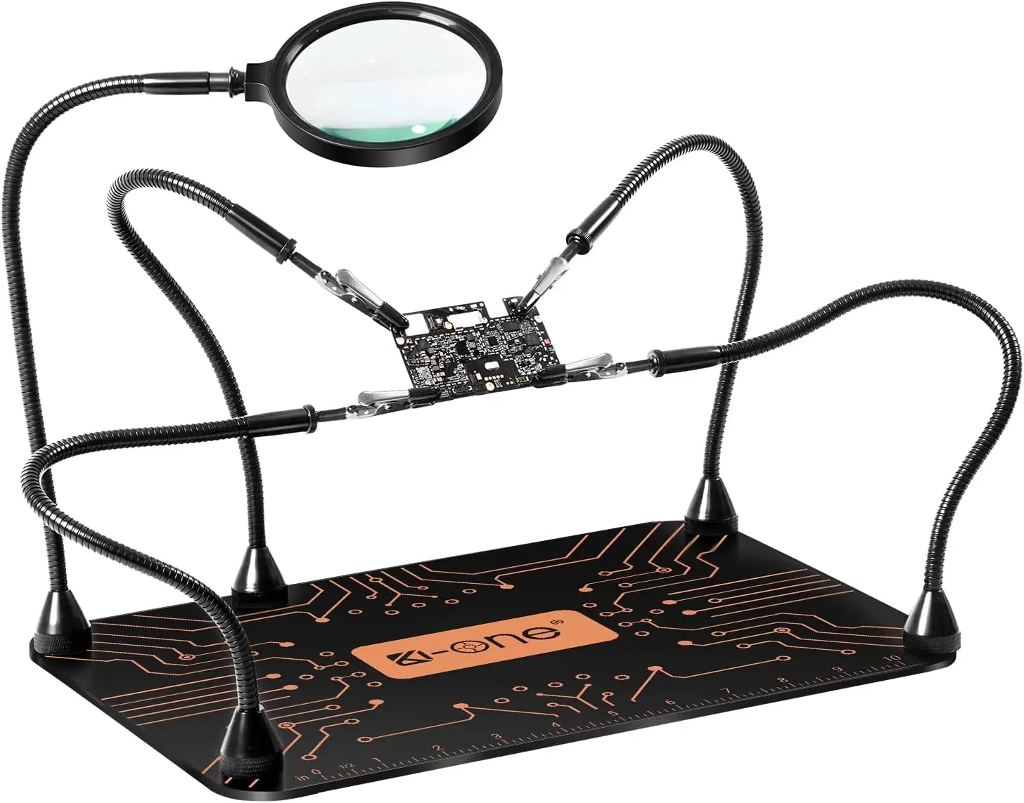 محطة لحام يدوية المساعدة، أداة يدوية ثالثة مغناطيسية مع 4 أذرع مرنة لإصلاح الإلكترونيات والمجوهرات واللحام #1