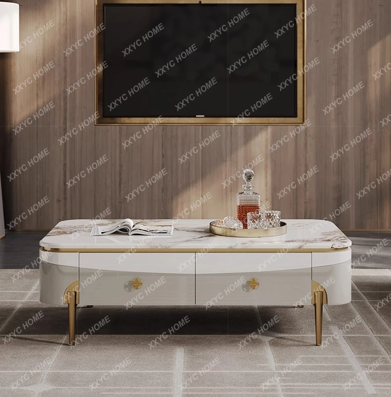 

Z Light роскошный журнальный столик с краской для гостиной, мраморный современный модный журнальный столик высокого класса