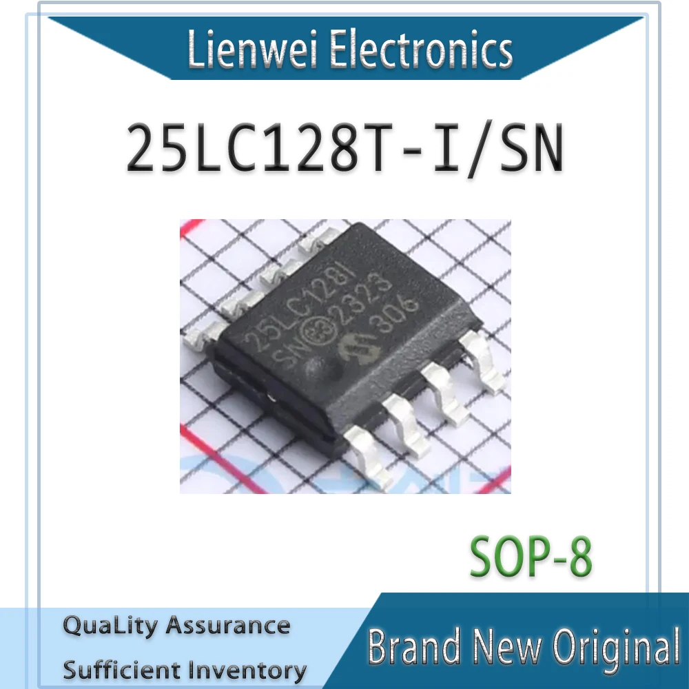 

100% New Original 25LC128I 25LC128T-I/SN IC Chipset SOP-8