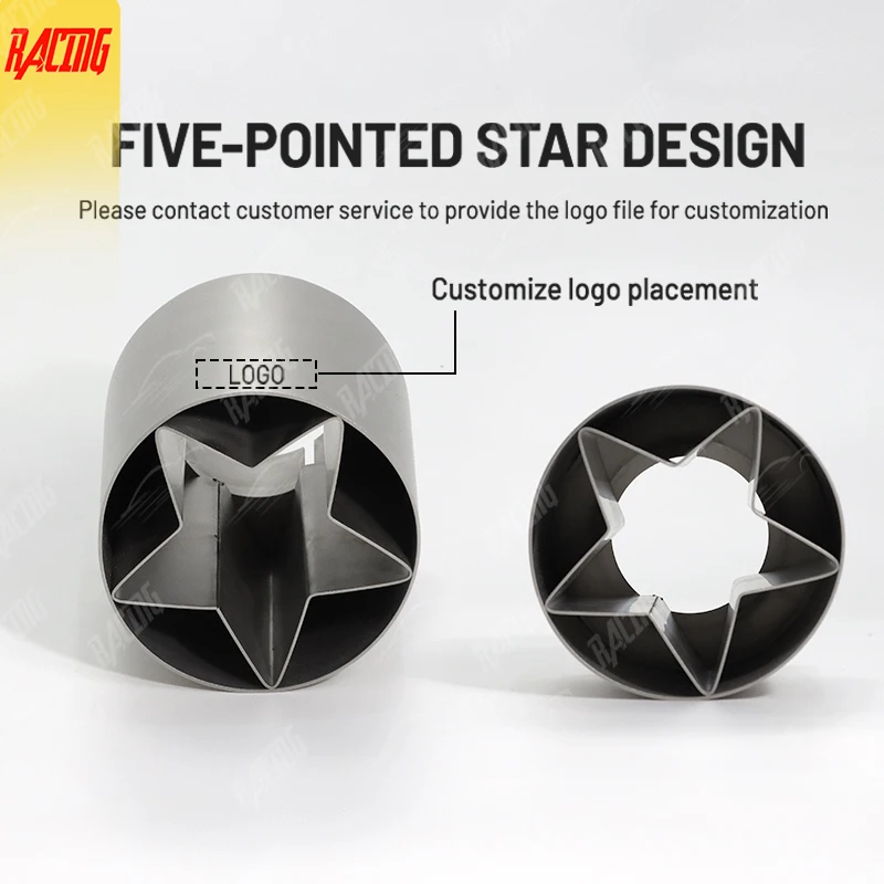 1 Pcs car accsesories 304 Matte Stainless Steel Exhaust Tip Upgrade Muffler Tip Universal exhaust systems Modify Pipe Nozzle