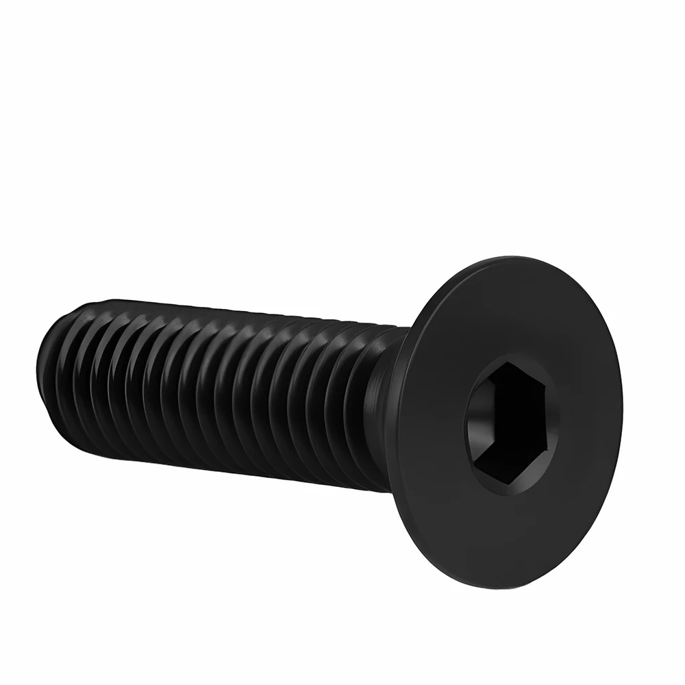 Stahl der Güteklasse 10.9 DIN7991 Sechskant-Innensechskantschraube mit Senkkopf, schwarze Innensechskantschrauben M2M2.5M3M4M5M6M8M10M12 – Detail 9