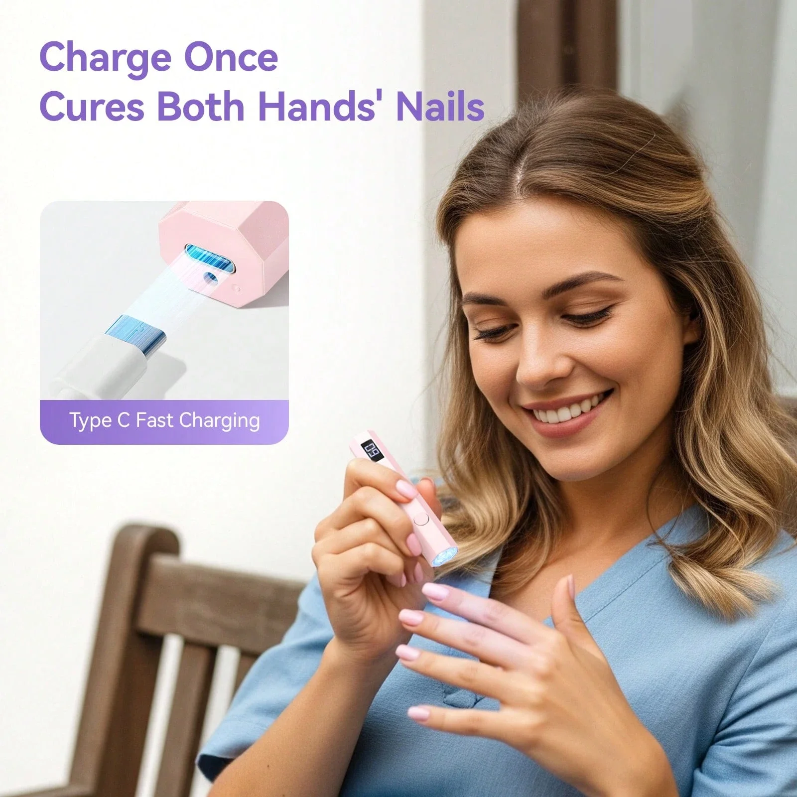 LINMANDA Portable Handheld Mini Nail Lamp for Gel Polish Quick Dry Flashlight Pen USB Nail Dryer Machine UV LED Nail Lamp