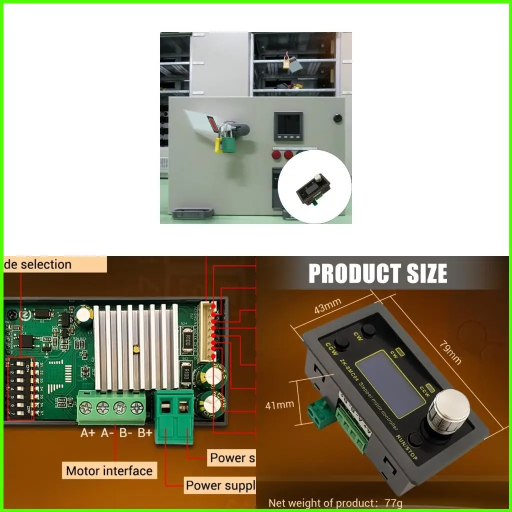  Multipurpose Industrial Two Phase Steppers Motor Driver With Memory Function 12V Power Output and Limit Switches