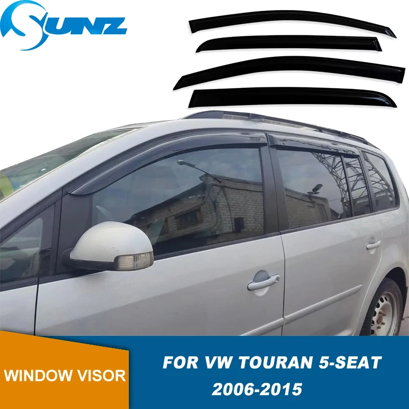 Window Visor Deflector For VW Touran 5-Seat 2006 2007 2008 2009 2010 2011 2012 2013 2014 2015 Weathershield Sun Rain Guard Cover