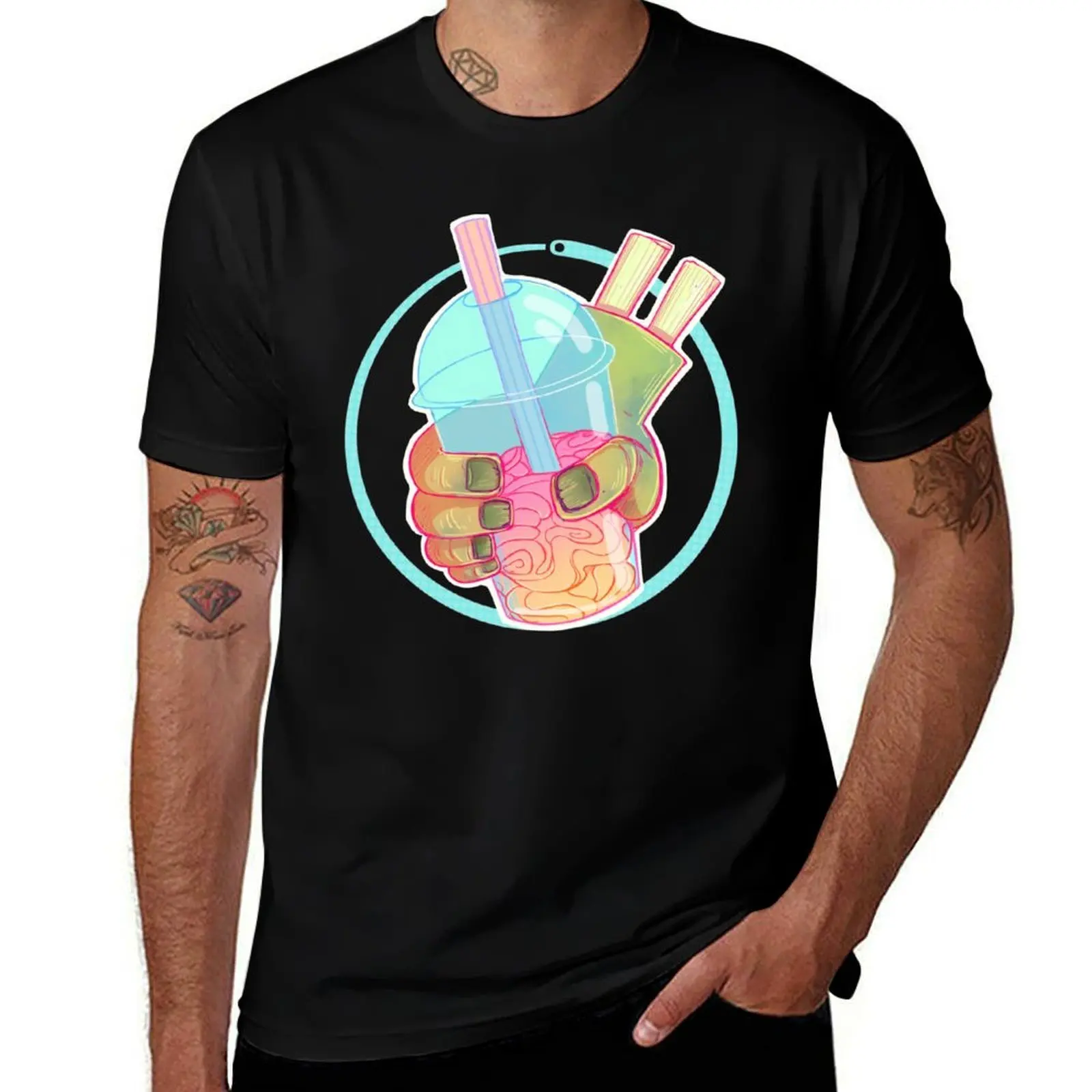 Brain Freeze - Serotonin T-Shirt Anti-Fade Casual Tee Shirt T-Shirt