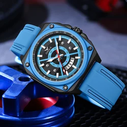 2024 New Hot Selling Fashion Design ONOLA Youth Men's Watch Multi Color Silicone Tape Waterproof Watches Colok