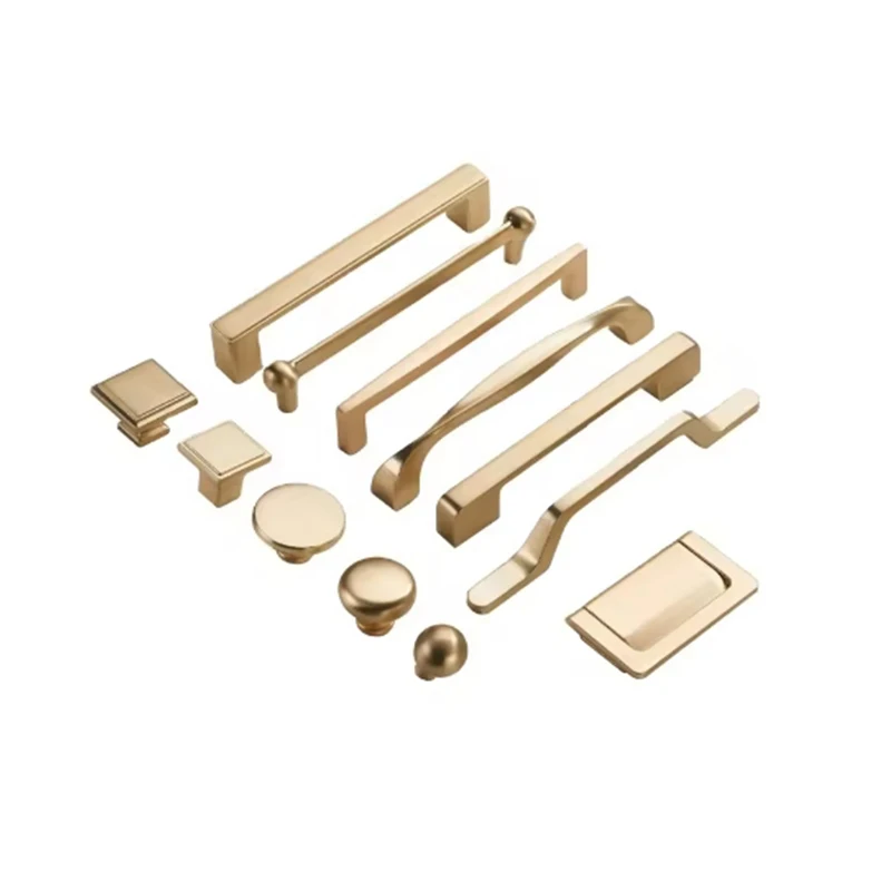 

High Quality Custom CNC Machined Brass CNC Machining Parts Brass Handles Furniture Handle Knob