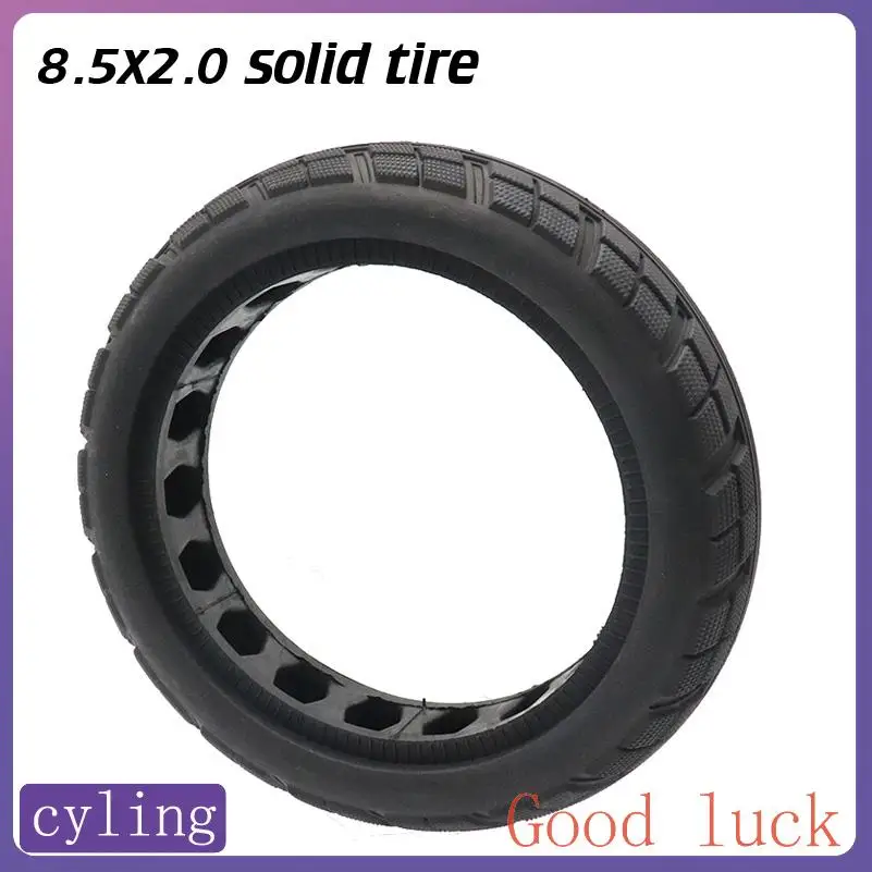 

For Xiaomi M365 Pro 1S Pro 2 Solid Tires - 8.5x2.0 Inch Durable Off-road Wheel Tyres Inner Outer Tires Repair Replacement Parts