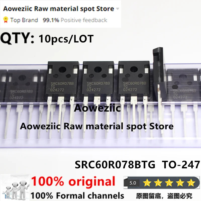 

Aoweziic 2018+ 100% New Imported Original SRC60R078BTG SRC60R078B SRC60R078 TO-247 MOS FET 600V 40A