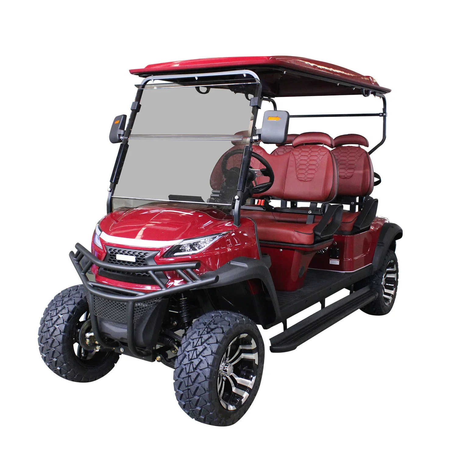 Stable And Durable 4 Seats Forward Cart 4 wheel Off Road Lithium Battery Electric Hunting Buggy Golf Carts