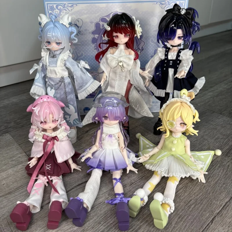 BJD 인형 블라인드 박스 코메프리 라이스 스위트 오션 젬 8분 모바일 인형 트렌디한 놀이로 변신 가능