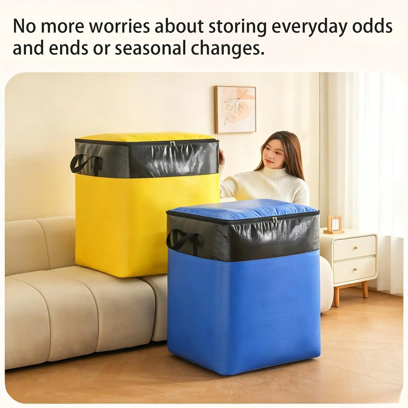 140L Moving Bags Clothes Packing Container Closet Clothing Storage Bags for Travel Apartment College Camping Dormitory Bedroom