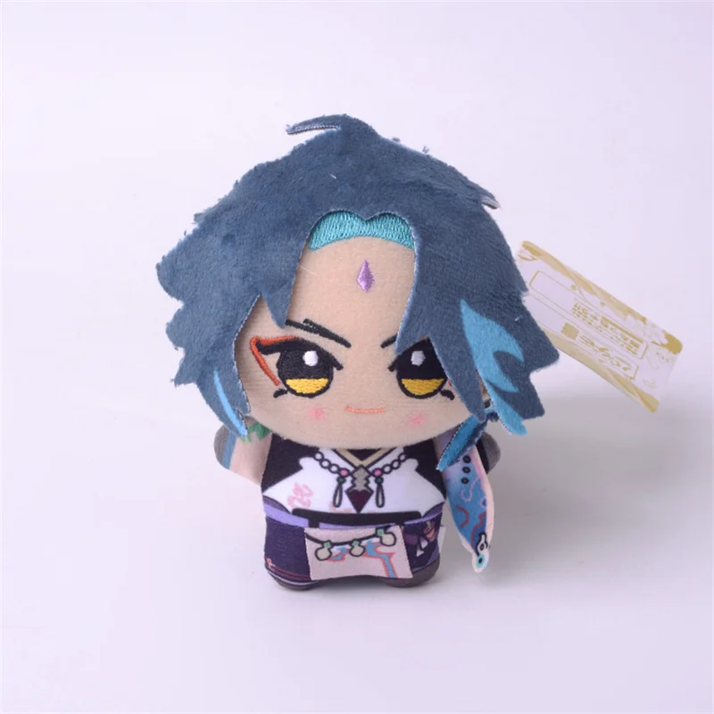 10CM Anime Game Genshin Impact Plush Pendant Toy Zhongli Venti Ajax Klee Xiao Cartoon Cosplay Stuffed Plush Doll Decoration Gift