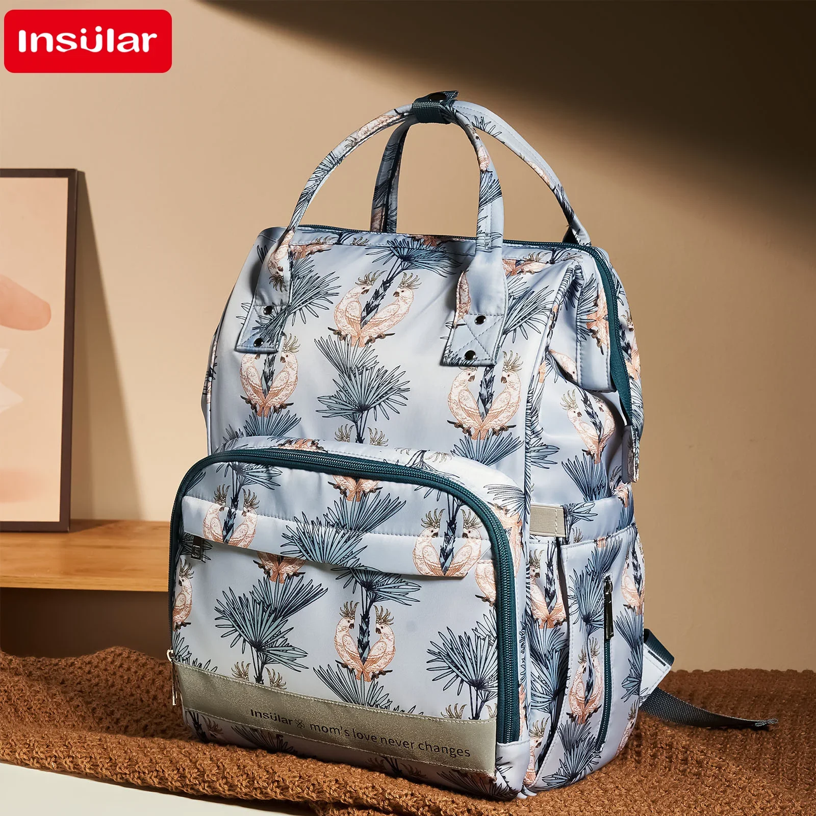 Large Capacity Nappy Backpack Bag Multi-Function Waterproof Diaper Bag for Mom Baby Outdoor Travel Essential Baby Care Supplies