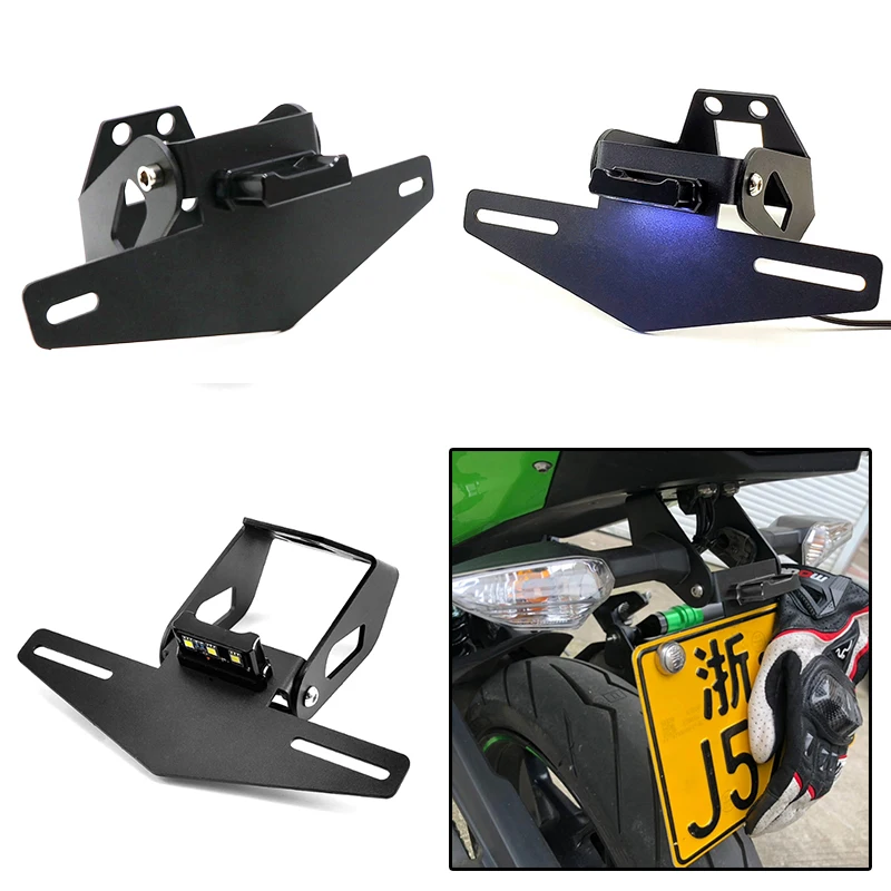 

For Kawasaki NINJA400/250/650 Z400 Z650 Z900 Rs Retrofitting Short Tail License Plate Frame 1pcs