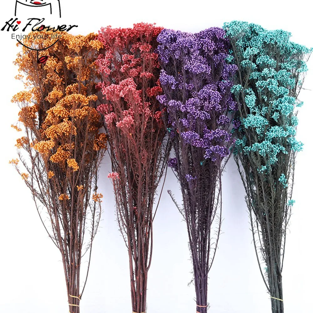 

Natural Dried Preserved Eternal Millet Flowers Real Rice Flower Arrangement Flores Bouquet Home House Country Wedding Decoration