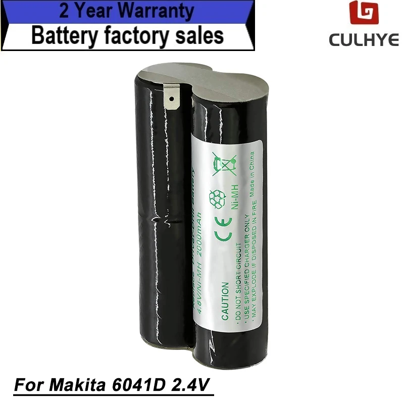 

6041D 2.4V Ni-MH Rechargeable Tools Battery for Makita 6043DWK 6043D 6041DW 678102-6 High capacity 100%