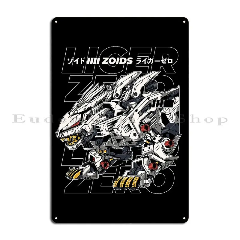 Zoids Liger Zero Fan Art Metal Plaque Poster Designing Custom Garage Club Party Club Tin Sign Poster