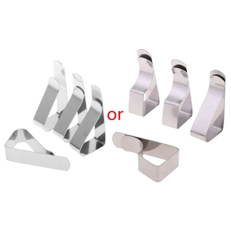 4Pcs Table Cloth Tablecloth Clip Clamp Holder For Party Wedding Stainless Steel