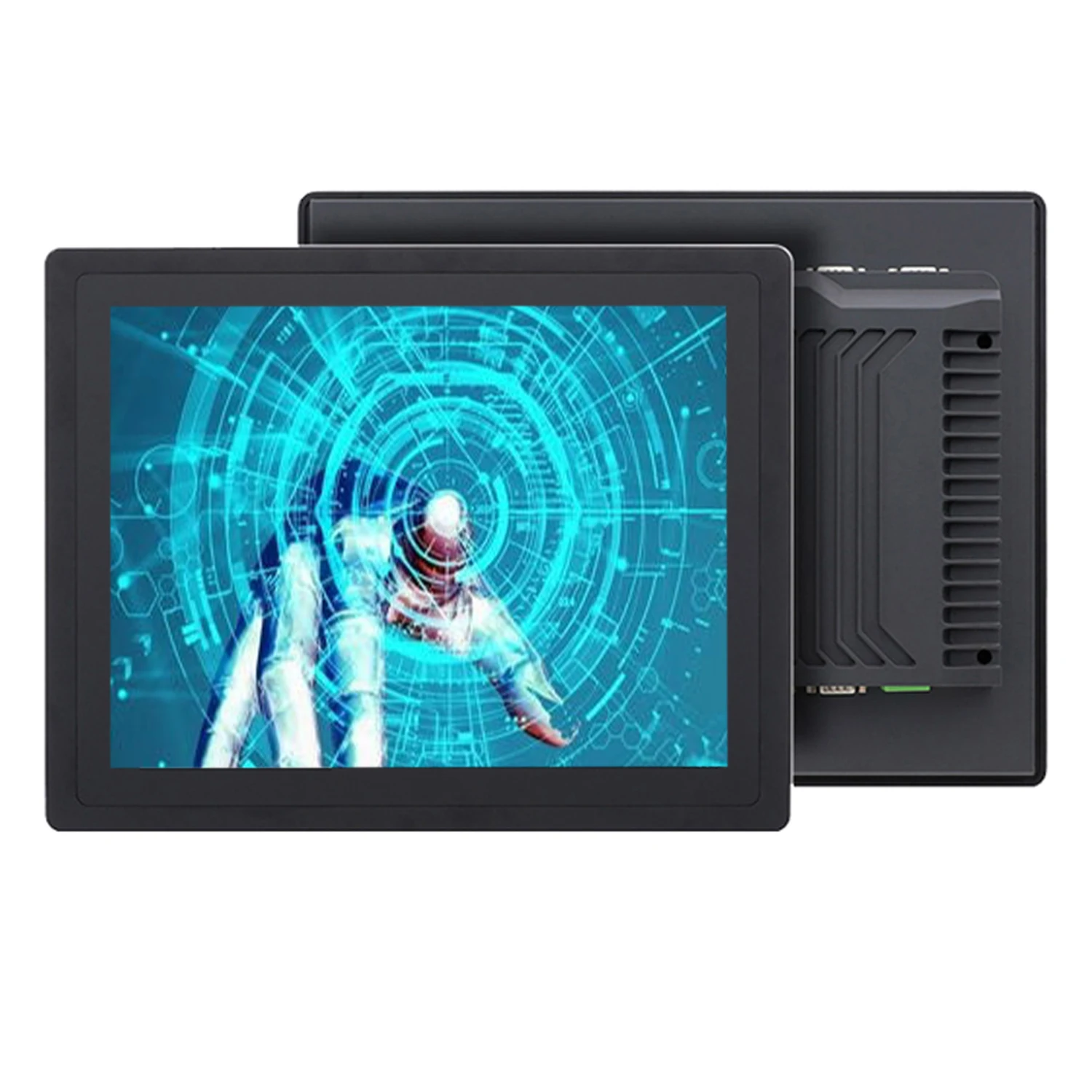 10 12 15 Inch industrial computer all in one panel pc tablet pc with resistive touch screen built-in WiFi com win10 pro 1024x768