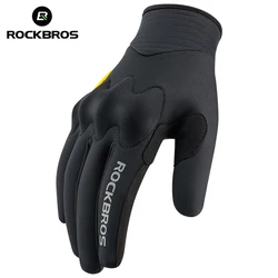 ROCKBROS Winter Gloves Touch screen Windproof Bike Cycling Gloves Full Finger Ski Non-Slip Warm Sports Motorcycle Hiking Gloves