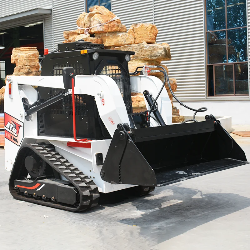 Dostosowane, darmowa wysyłka, mini ładowarki gąsienicowe, sprzęt do czyszczenia śniegu, 1-tonowa hydrauliczna ładowarka gąsienicowa z gąsienicami.