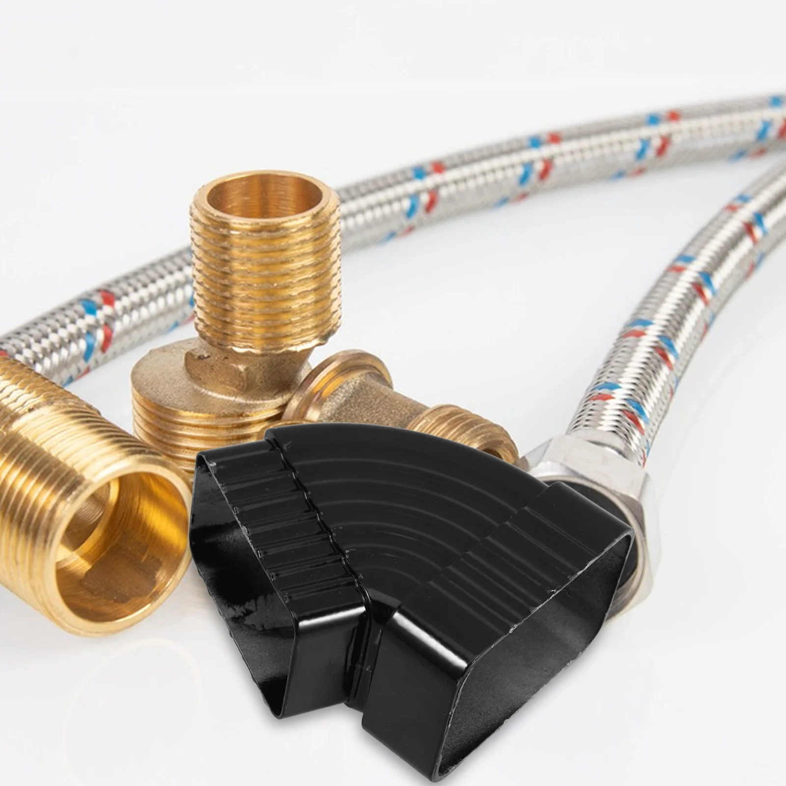 Rainwater Pipe Gutter Parts Accessory Downspout Adapter Diverter Connector for Drainage Aluminum Alloy